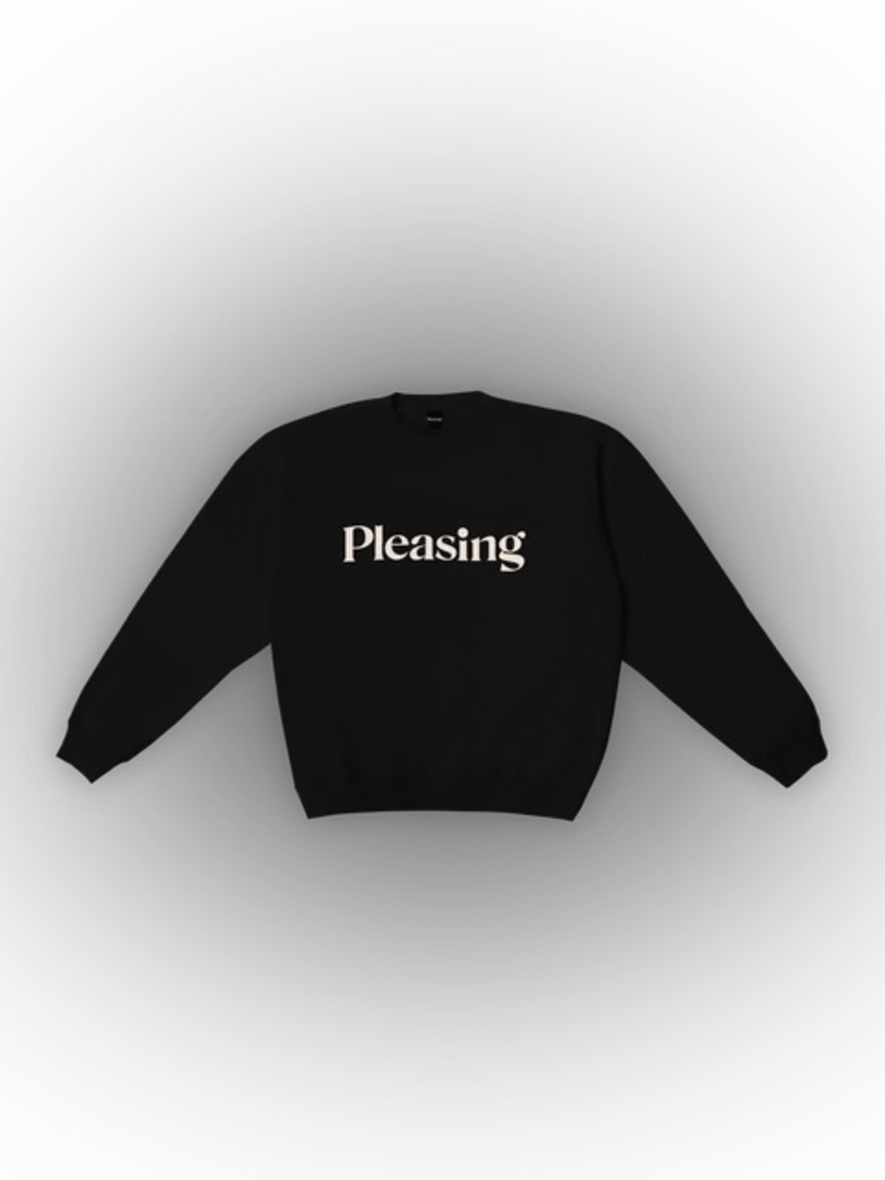 Harry Styles Pleasing Black Cotton Crewneck Sweatshirt
